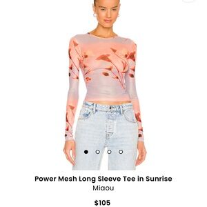 Power Mesh Longsleeve Tee in Sunrise